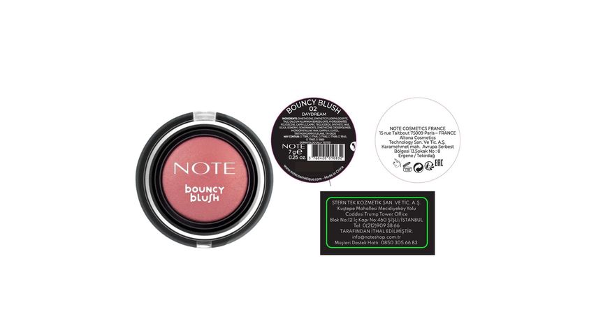 Note Cosmetics Bouncy Blush 02 Daydream Soft Creamy Blush