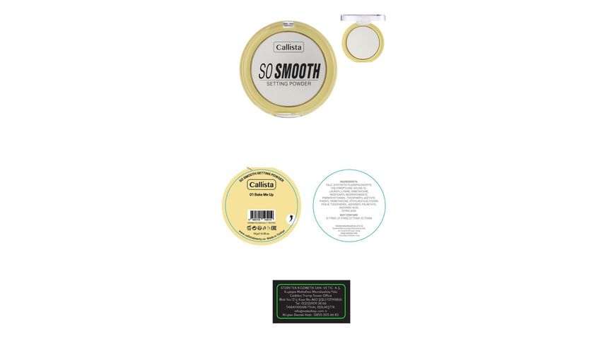Callista So Smooth Setting Powder Makyaj Sabitleyici Transparan Pudra 01 Bake Me Up