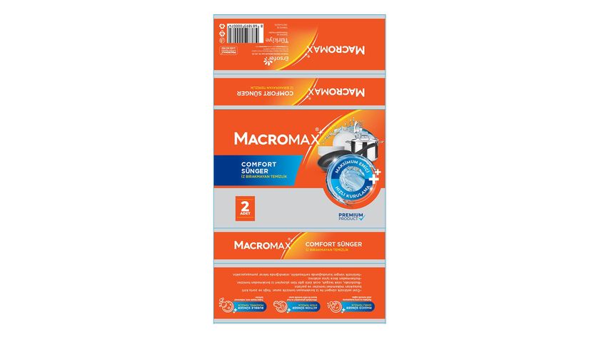 Macromax Comfort Sponge 2-Pack