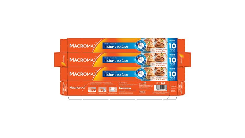 Macromax Pişirme Kağıdı 10'lu