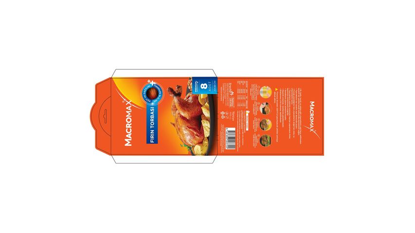 Macromax Fırın Torbası 8'li