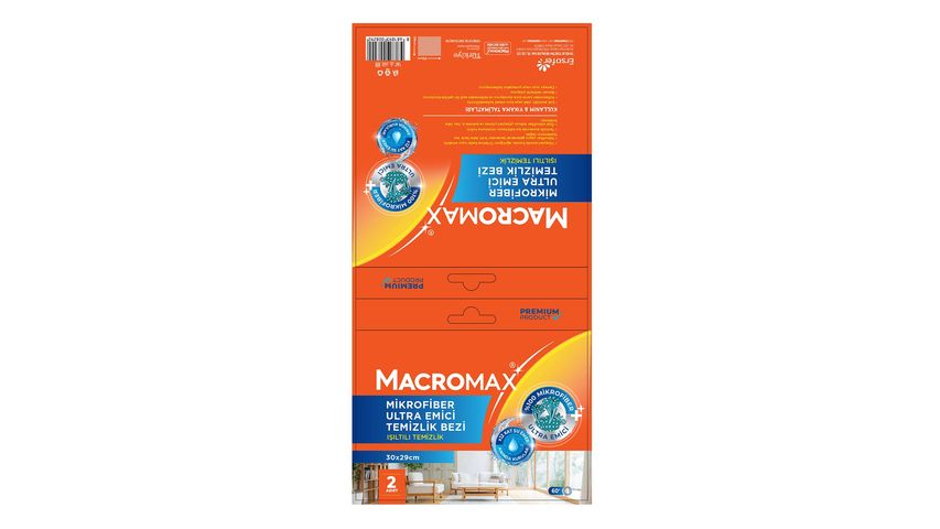 Macromax Ultra Emici Mikrofiber Temizlik Bezi 2 Adet