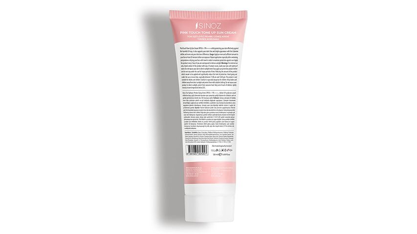 Sinoz Pink Touch Aydınlatıcı SPF50+ Kremi - Tüm Cilt Tipleri 50 ml