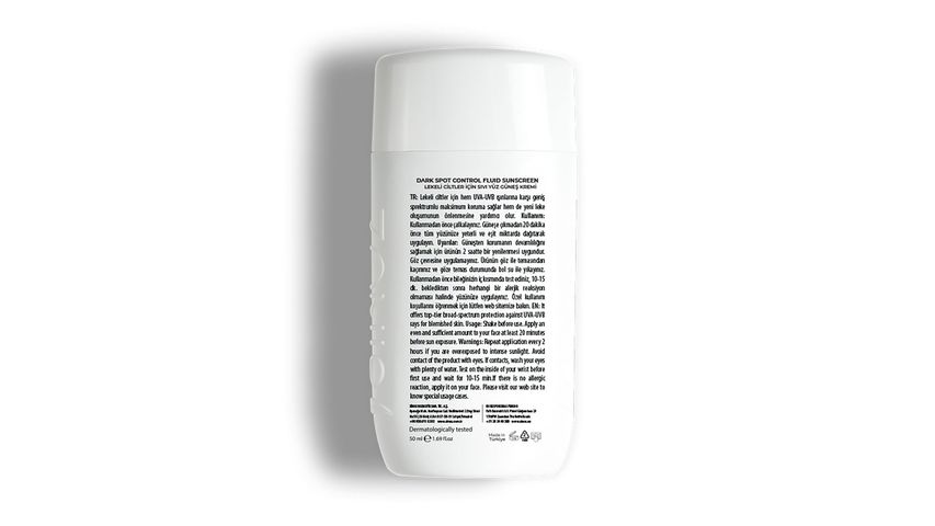 Sinoz Leke Karşıtı SPF50+ Güneş Kremi - Normal & Kuru Ciltlere 50 ml