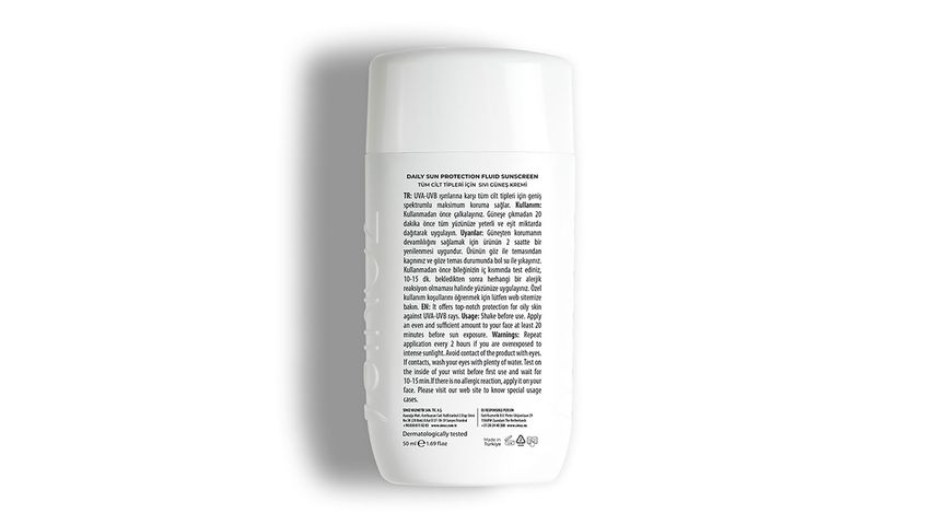 Sinoz Daily Use SPF50+ Colorless Liquid Sunscreen 50 ml