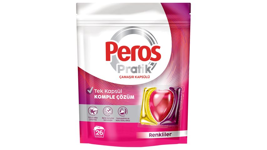 Peros Pratik Renkliler 26'lı Çamaşır Kapsülü