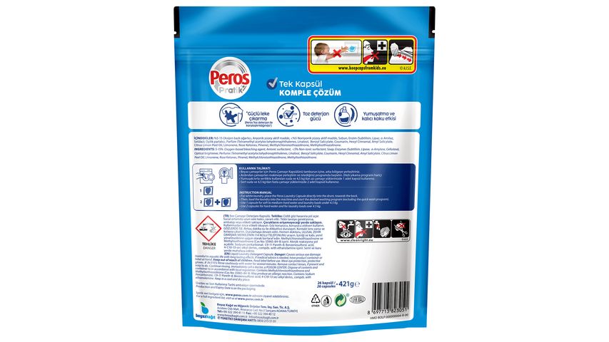 Peros Pratik White Laundry Capsules 26 Capsules