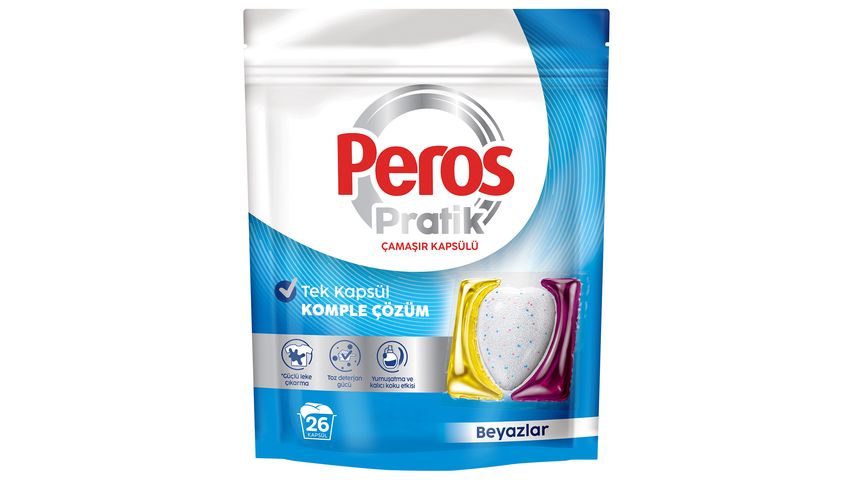 Peros Pratik White Laundry Capsules 26 Capsules