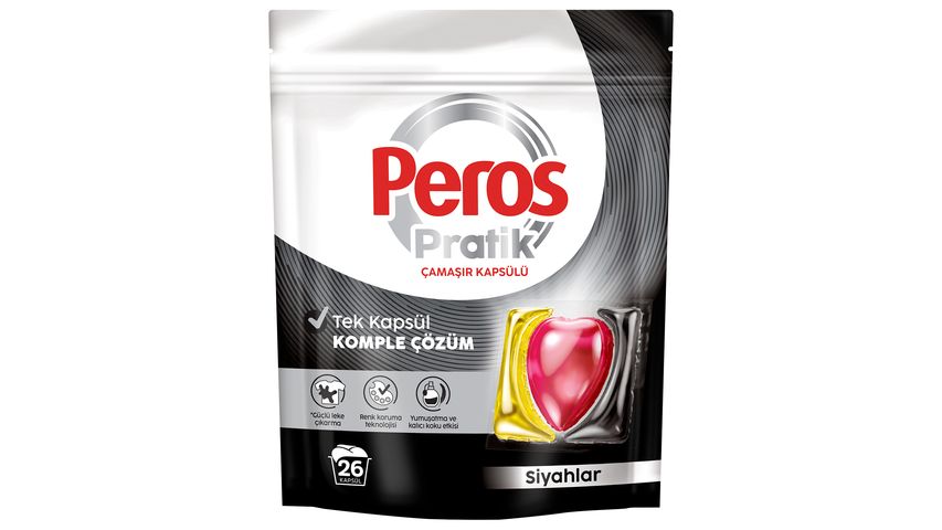 Peros Pratik Black Laundry Capsules 26 Capsules