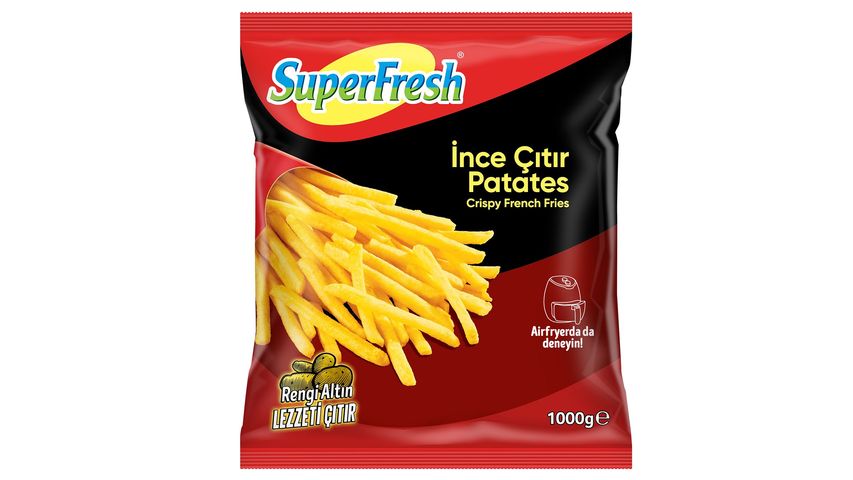 SuperFresh Dondurulmuş Çıtır Çubuk Patates 1 kg