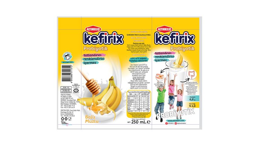 Altınkılıç Kefir with Honey and Banana 250 ml
