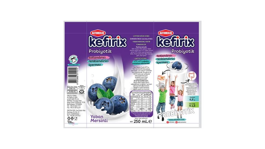 Altınkılıç Yaban Mersinli Kefir 250 ml