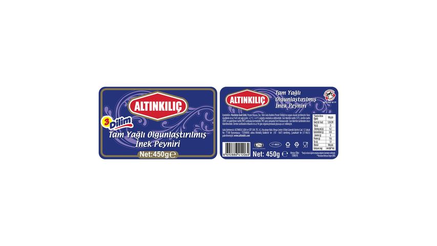 Altınkılıç Classic Cow Cheese 3 Slices 450 g