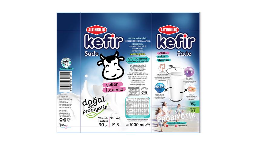 Altınkılıç Sade Kefir 1 L