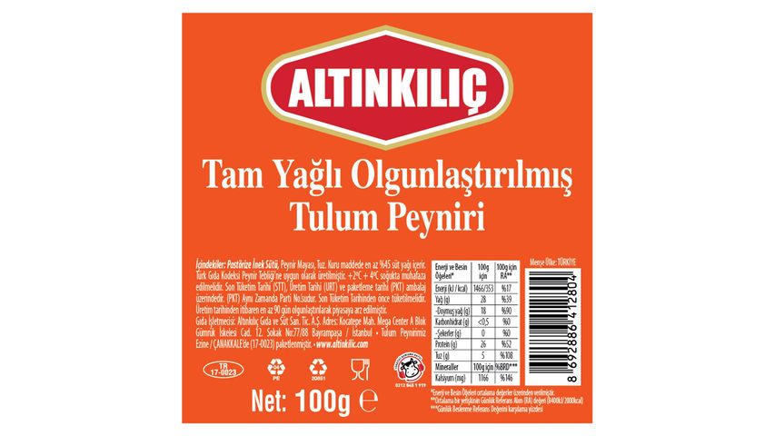 Altınkılıç Herb Cheese 100 g