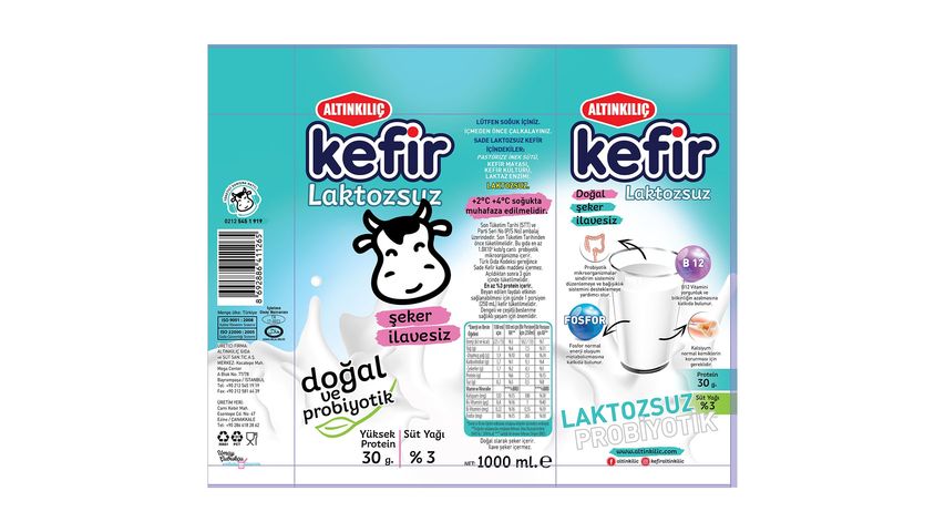Altınkılıç Laktozsuz Kefir 1 L
