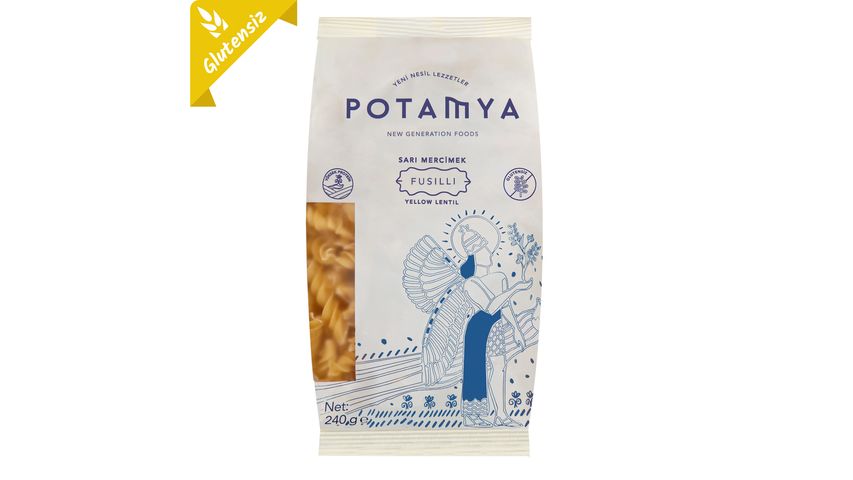 Potamya Sarı Mercimekli Fusilli 240 g