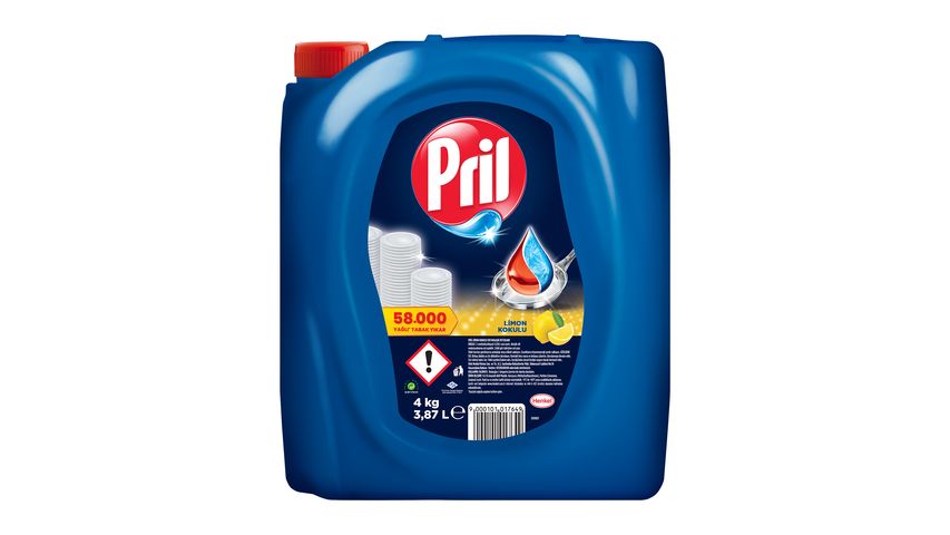 Pril Lemon Hand Wash Dishwashing Detergent 4 kg