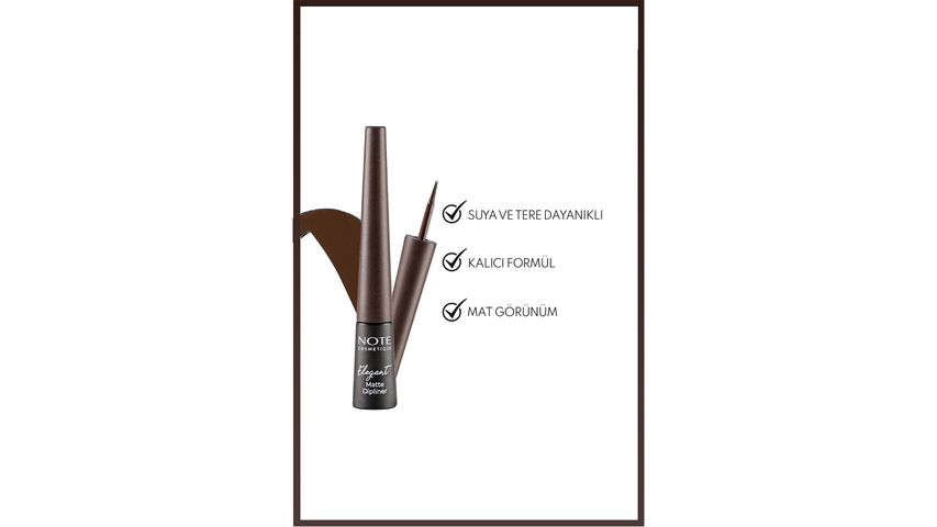 Note Elegant Matte Dipliner Waterproof 02 Coffee Brown