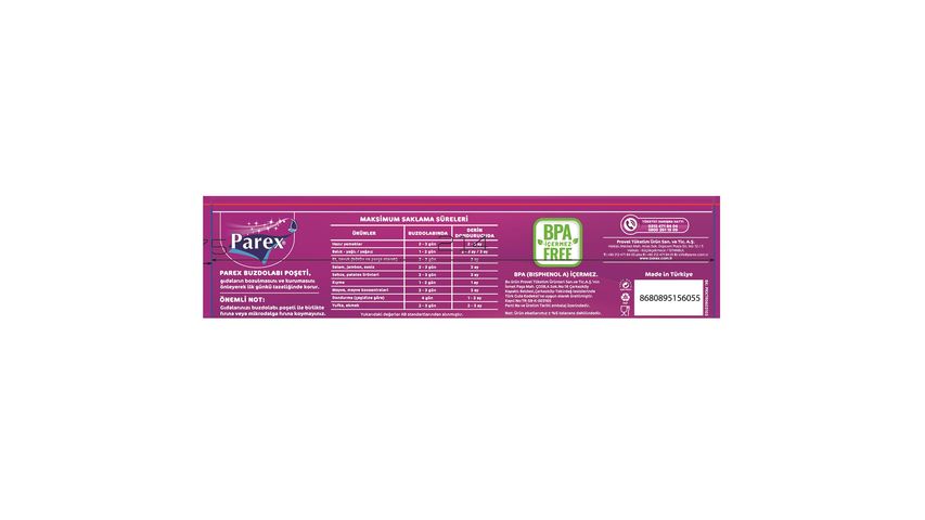 Parex Buzdolabı Poşeti Orta Boy 4 Al 3 Öde 4x20'li