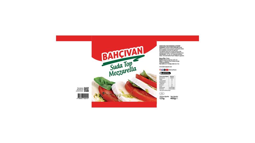 Bahçıvan Water Mozzarella Balls 125 g