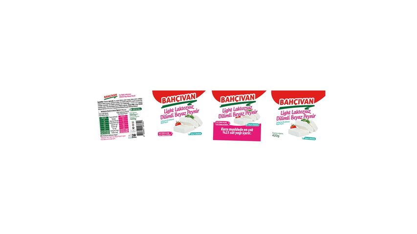 Bahçıvan Light Laktozsuz Dilimli Beyaz Peynir 420 g