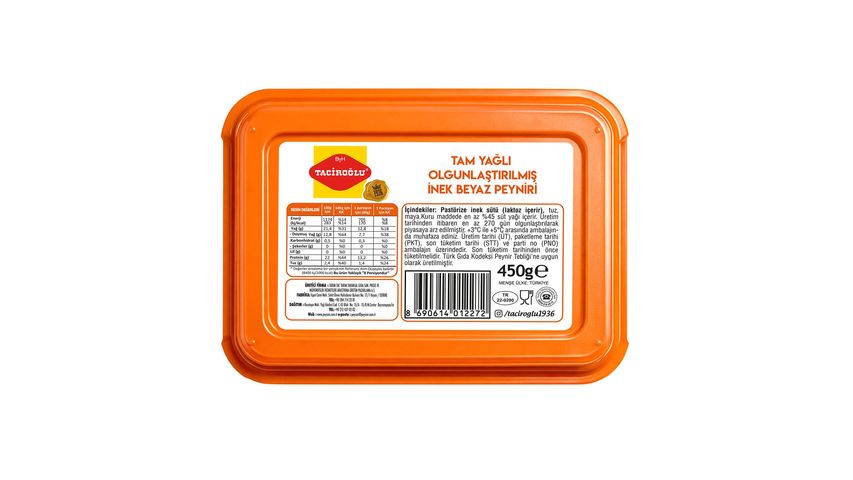 Taciroğlu Aged 3 Slices Classic Cow Cheese 450 g