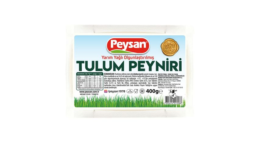Peysan Yarım Yağlı Tulum Peyniri 400 g