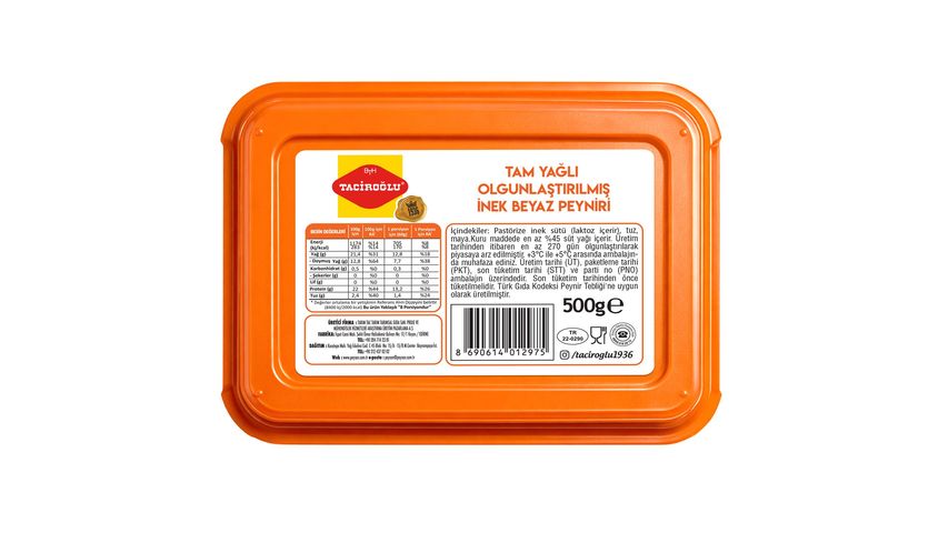 Taciroğlu Classic Cow Cheese 500 g