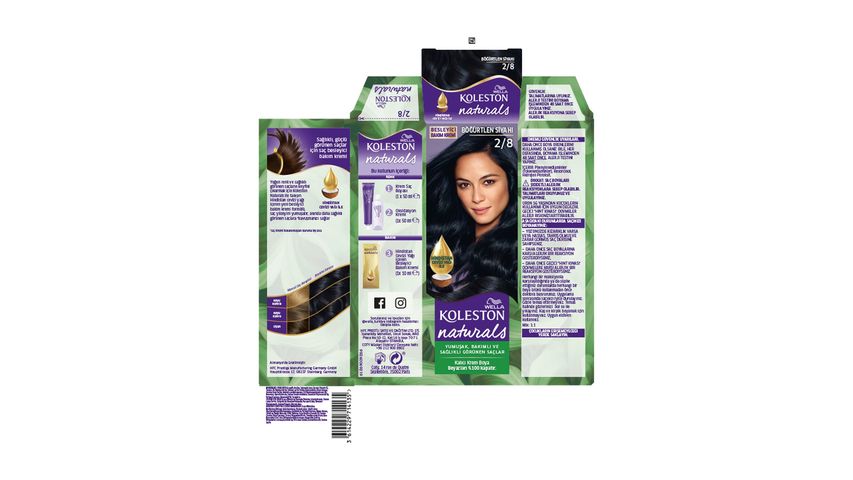 Wella Koleston Naturals Saç Boyası Böğürtlen Siyahı 2/8