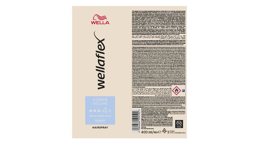 Wella Wellaflex 2 Days Volume 2 Gün Boyunca Hacim Veren Saç Spreyi Extra 400 ml