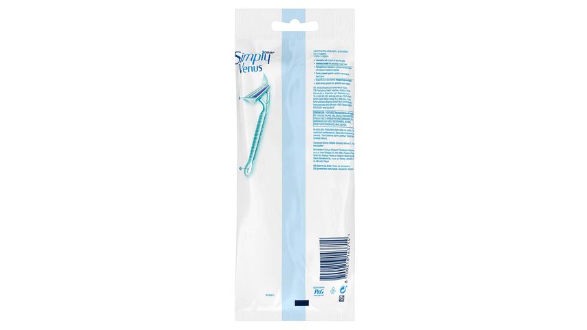 Gillette Simply Venus 2 Kullan At Kadın Tıraş Bıçağı 4'lü