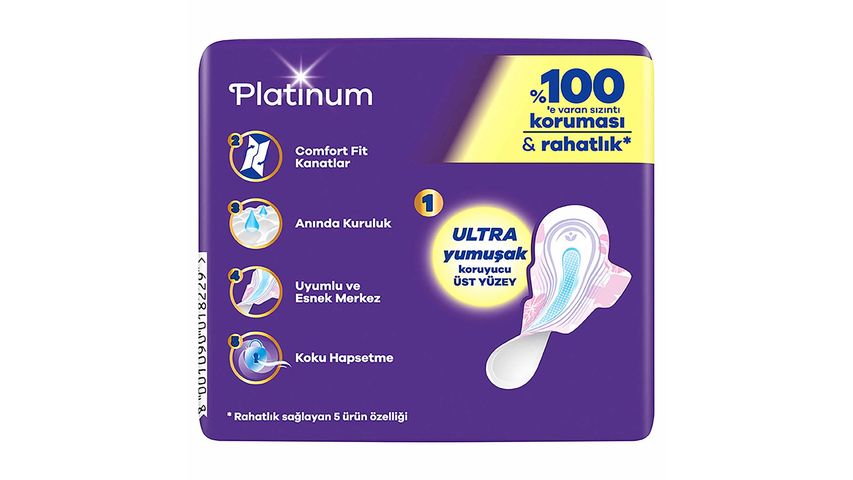 Orkid Platinum Hijyenik Ped Normal 8'li