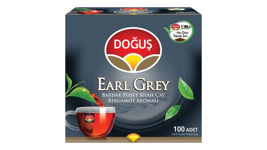 Doğuş Earl Grey Bardak Poşet Siyah Çayı Bergamot Aromalı 100'lü
