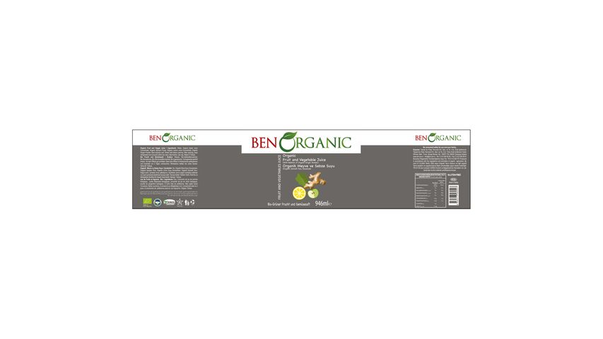 Ben Organic BenOrganic Organic Green Vegetable Juice 946 ml