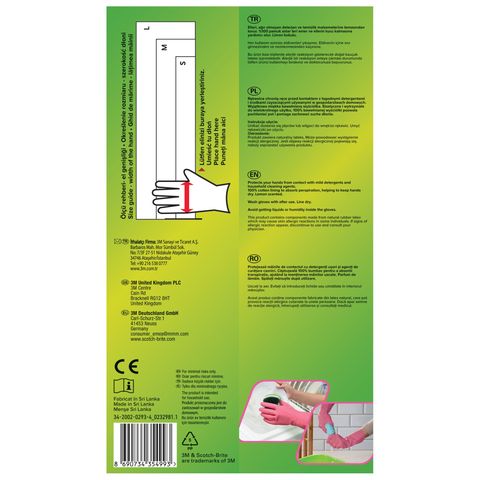 Scotch-Brite Economical Cleaning Gloves Medium Size