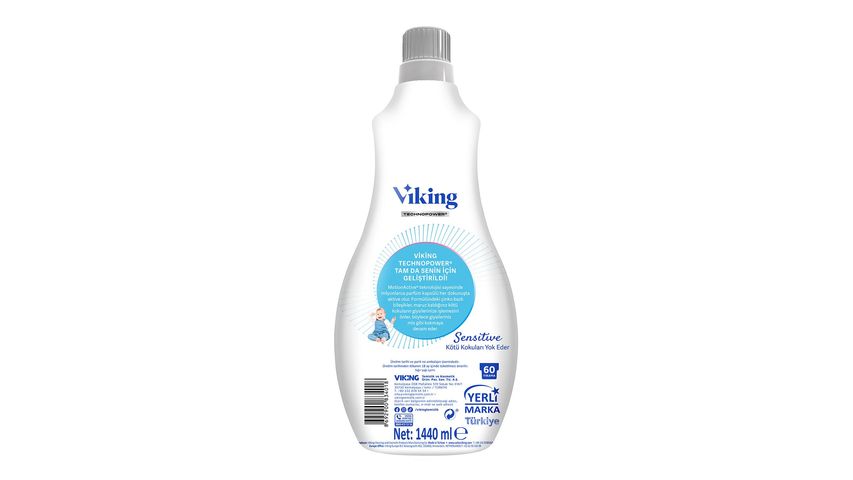 Viking Technopower Konsantre Çamaşır Yumuşatıcısı Sensitive 1440 ml