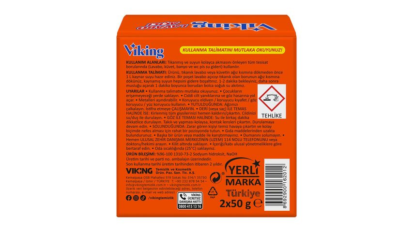 Viking Granular Drain Opener 2 x 50 g