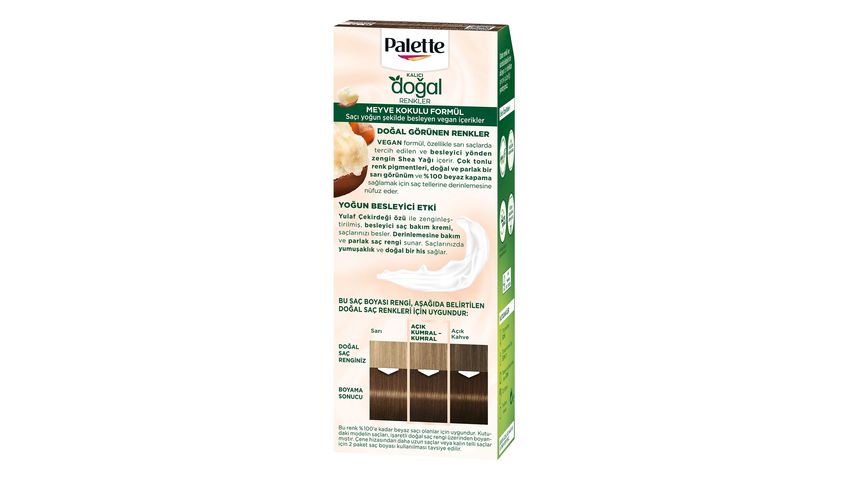 Palette Kalıcı Doğal Renkler Saç Boyası 6.0 Koyu Kumral