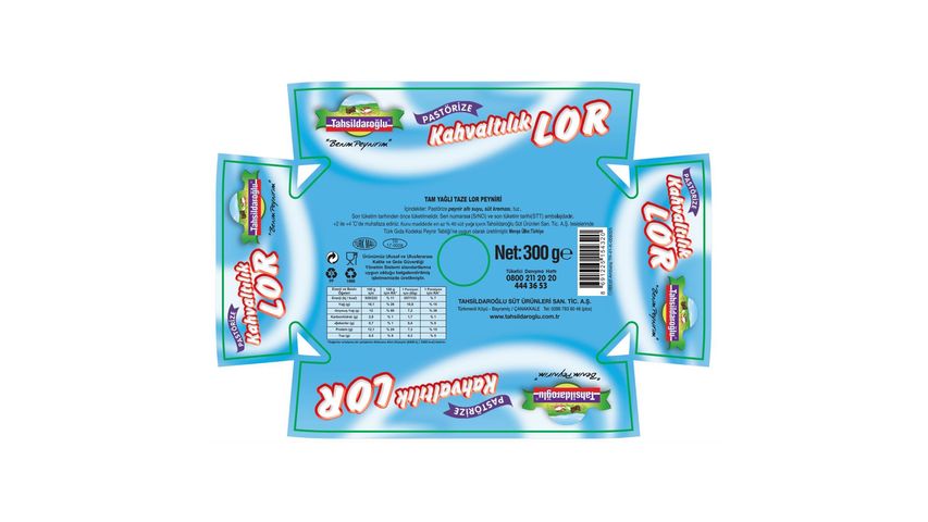 Tahsildaroğlu Kahvaltılık Lor Peyniri 300 g