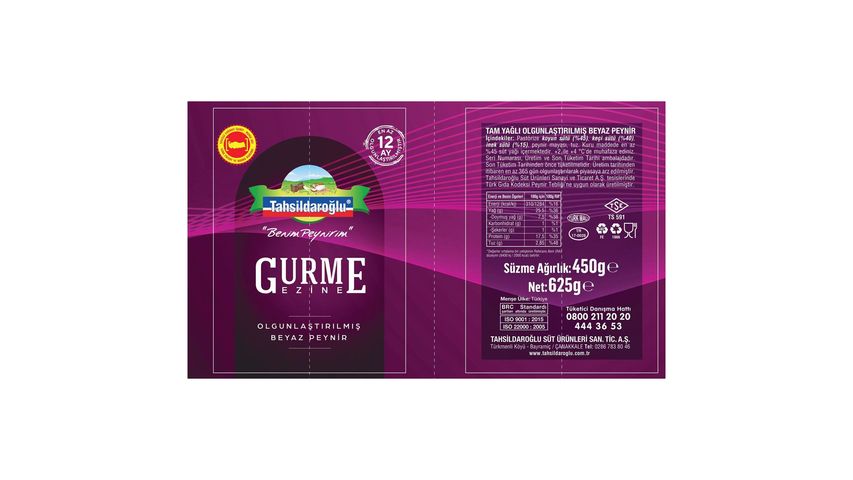 Tahsildaroğlu Gurme Ezine Peyniri 450 g