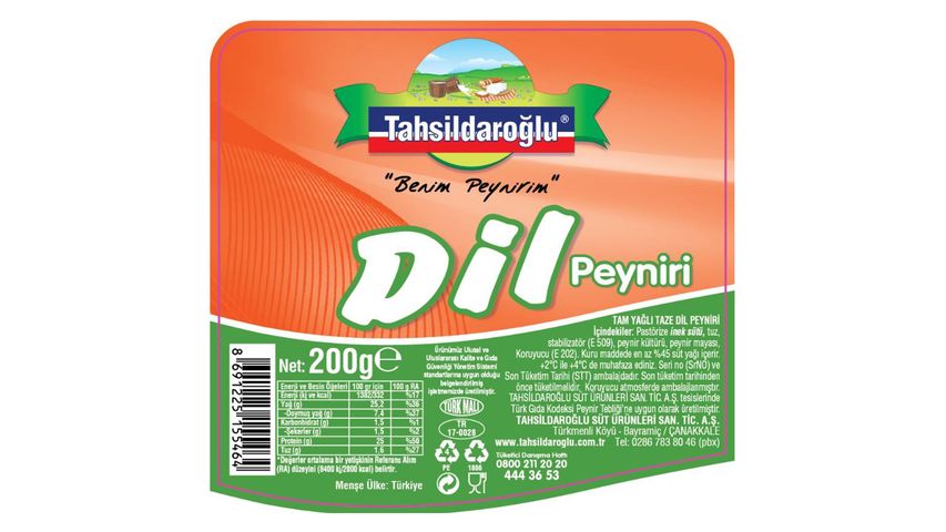 Tahsildaroğlu Dil Peyniri 200 g