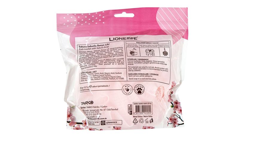 Lionesse Sakura Soap Bath Sponge 956