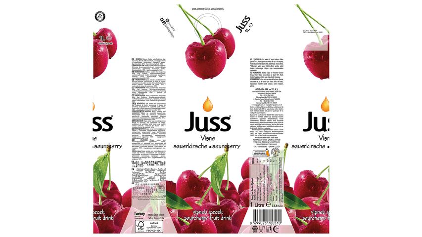 Juss Cherry Flavored Fruit Juice 1 L