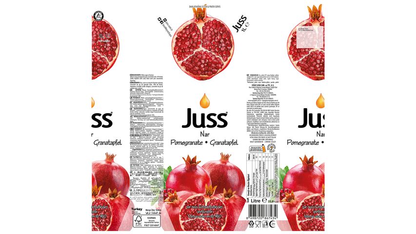Juss Nar Aromalı Meyve Suyu 1 L