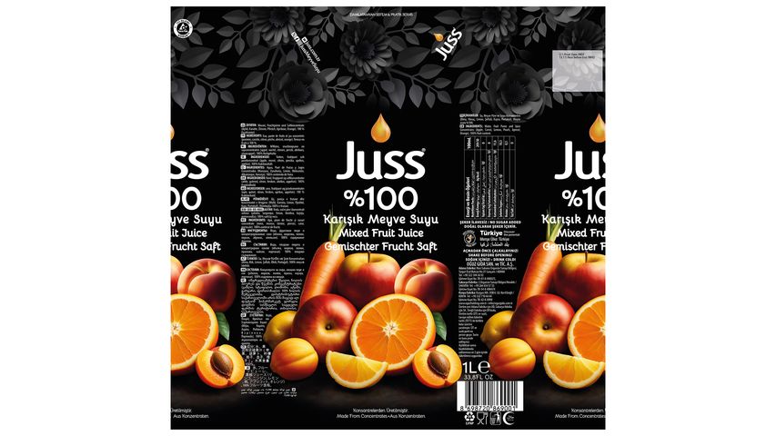 Juss %100 Karışık Meyve Aromalı Meyve Suyu 1 L