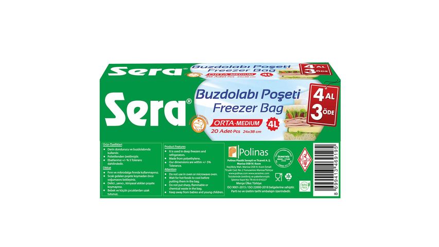 Sera Refrigerator Bag Buy 4 Pay 3