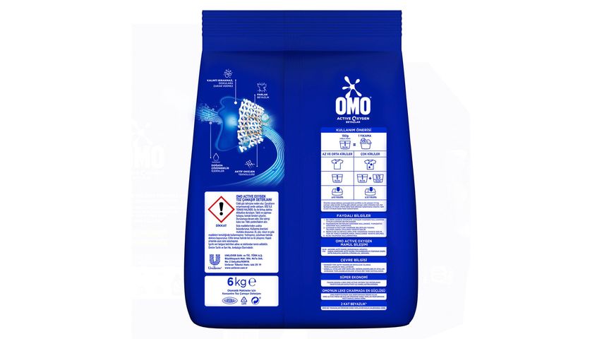 Omo Active Oxygen Whites Powder Detergent 6 kg