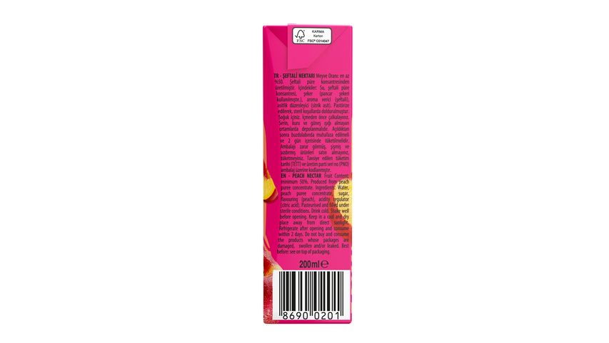 Dimes Şeftali Nektarı Meyve Suyu 200 ml