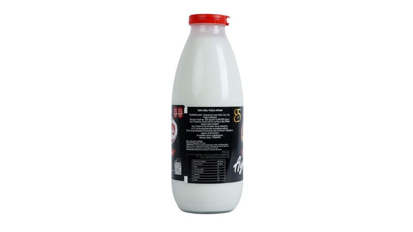 Silivri Arslan Kara Maya Doğal Ayran Cam Şişe 1 L